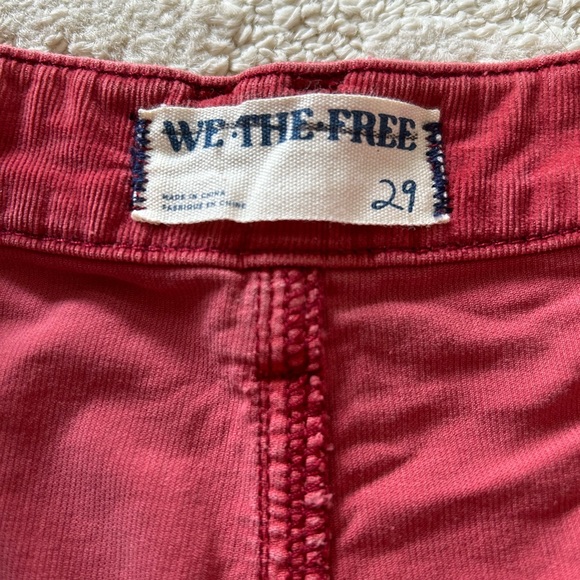 NWOT Free People We The Free rust colour corduroy shorts - Picture 8 of 9